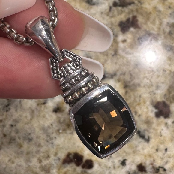 DAVID YURMAN necklace & LAGOS Citrine Pendant .925 750 - Picture 5 of 8